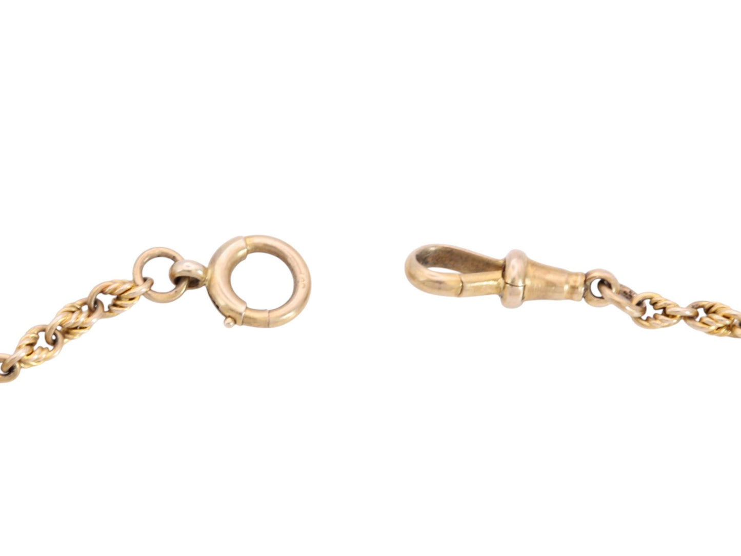 Antique 9ct Gold Albert Chain | Fetter & Lover's Knot Link Necklace | JW Benson | 14.25"