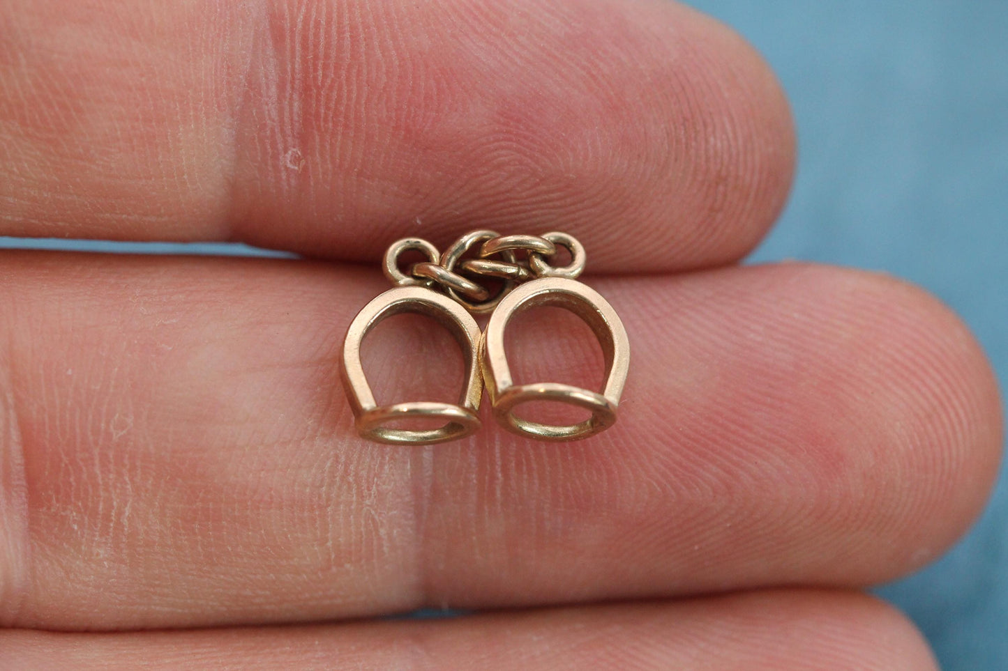 Vintage 9ct Gold Horseshoe Charm | Lucky Horseshoe Pendant | Gold Good Luck Charm | 1983