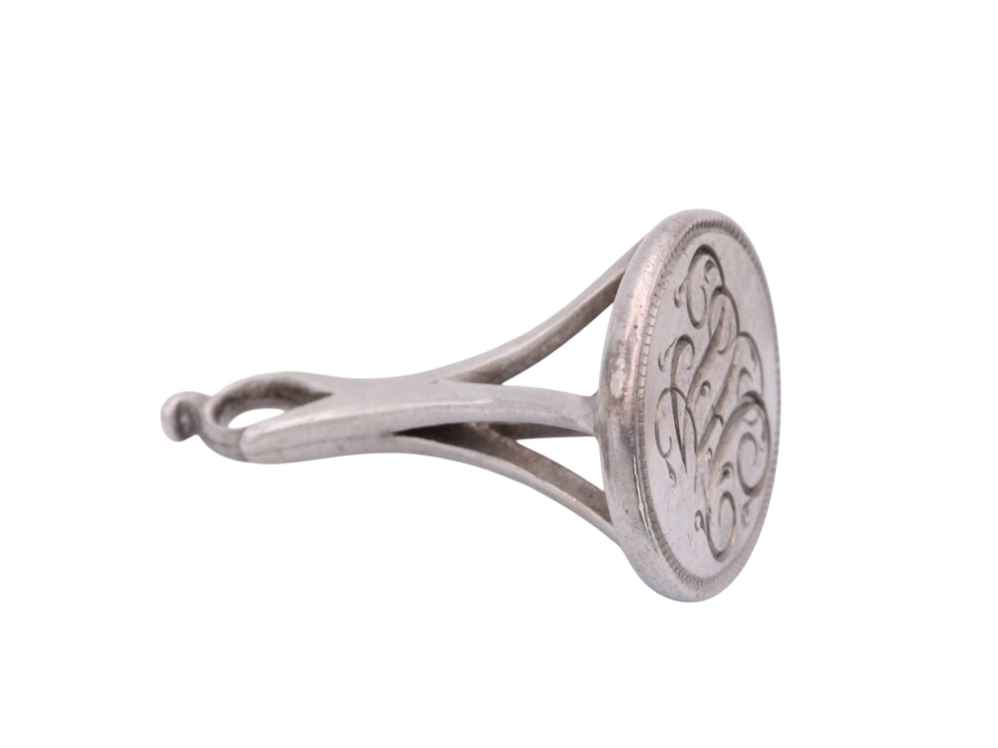 Georgian Sterling Silver Fob Seal | Intaglio Seal | Antique Watch Fob