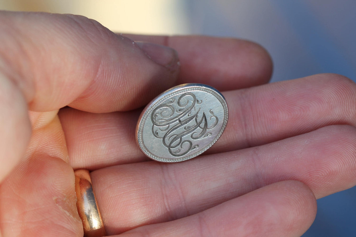 Georgian Sterling Silver Fob Seal | Intaglio Seal | Antique Watch Fob