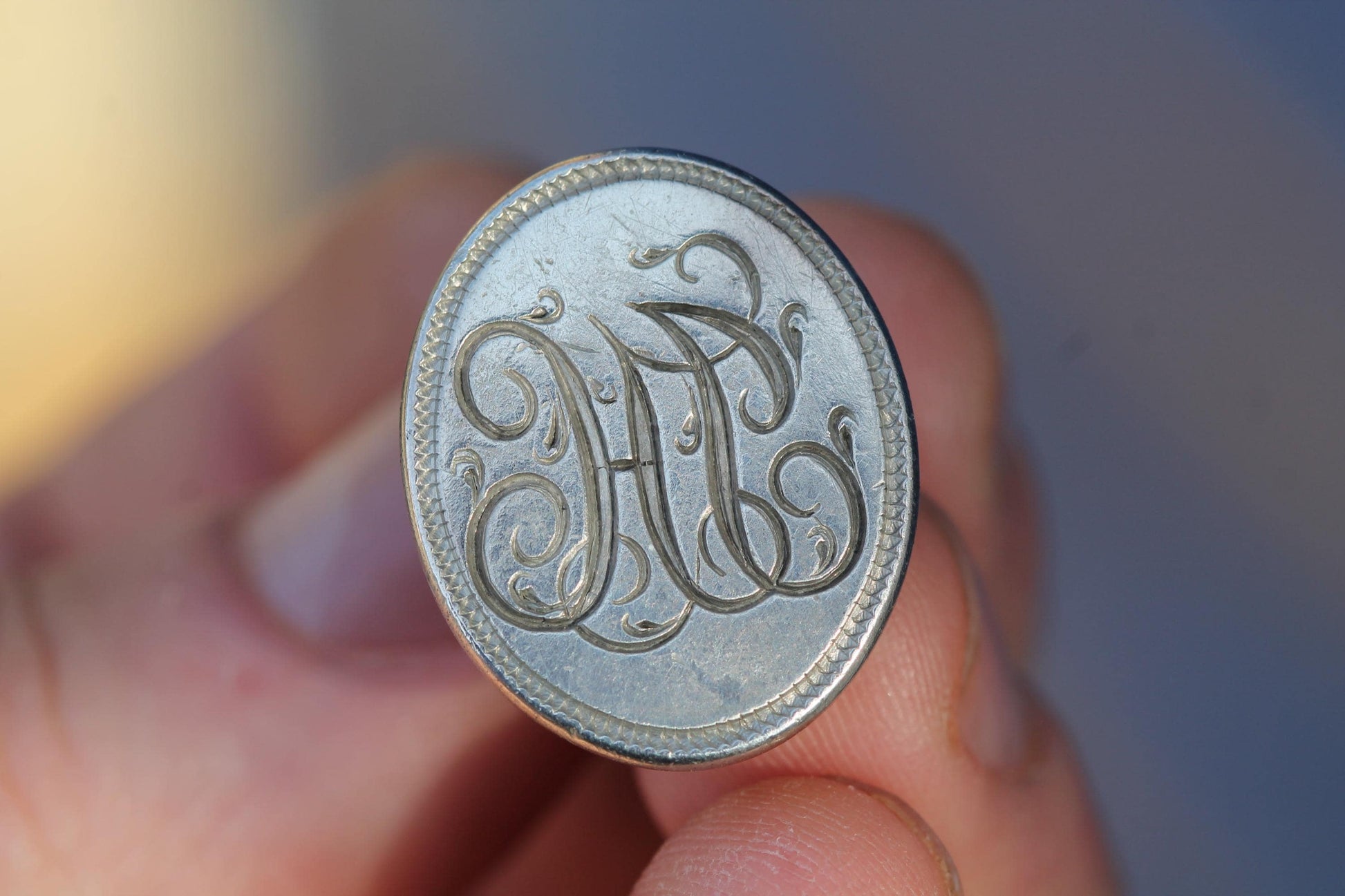 Georgian-Sterling-Silver-Fob-Seal-|-Intaglio-Seal-|-Antique-Watch-Fob
