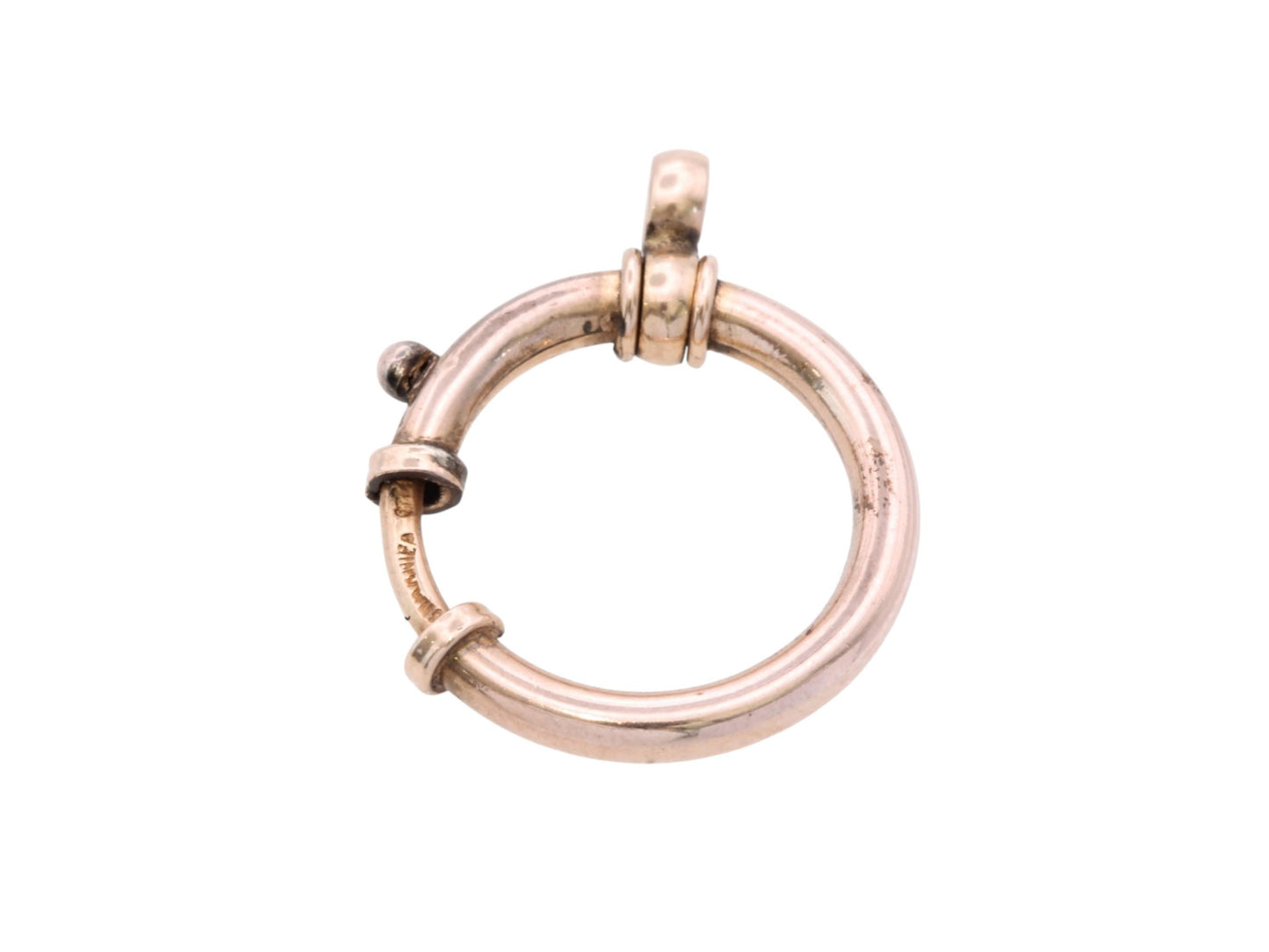 Antique 9ct Rolled Gold Large Bolt Clasp | Working Spring | Victorian