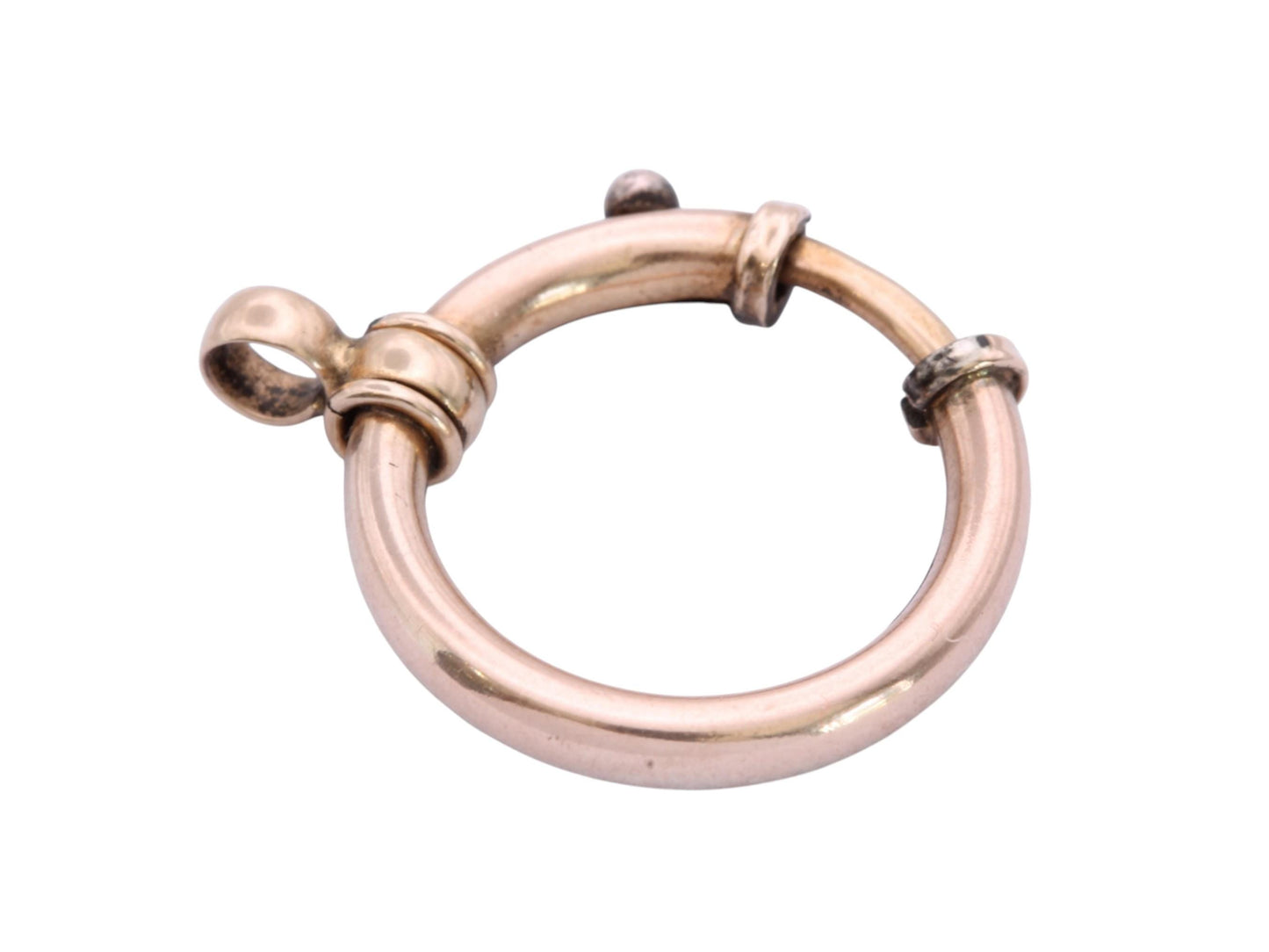 Antique 9ct Rolled Gold Large Bolt Clasp | Working Spring | Victorian