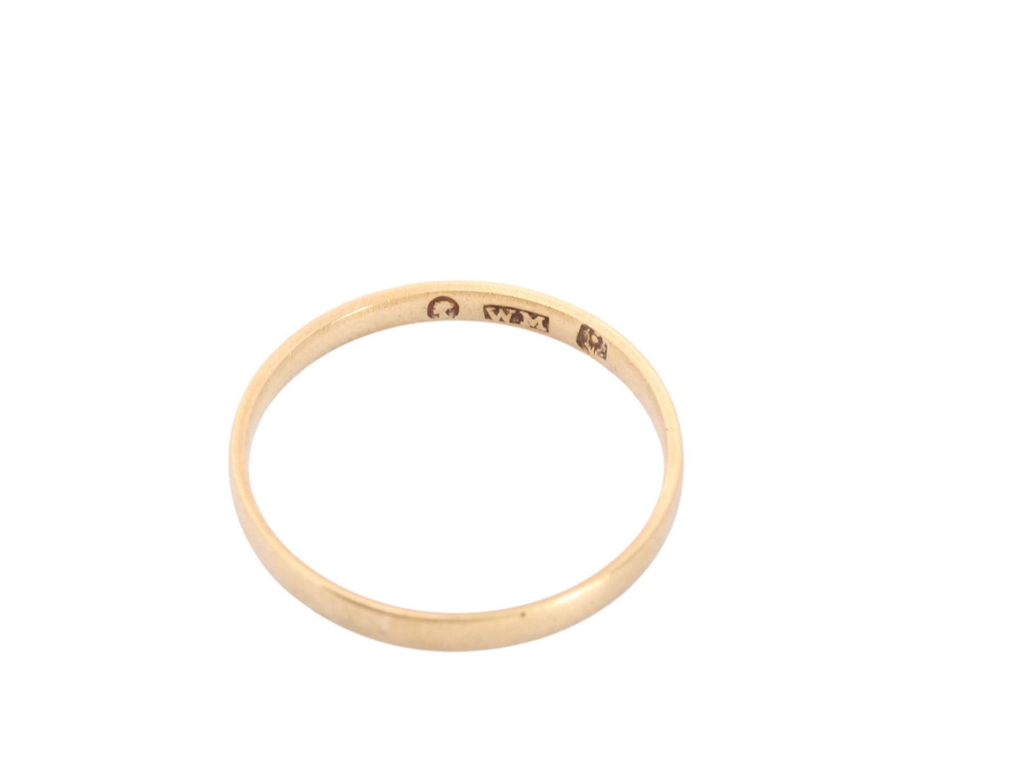 Antique 22ct Gold Wedding Band | Glasgow Scottish Provincial | Victoria Duty Mark