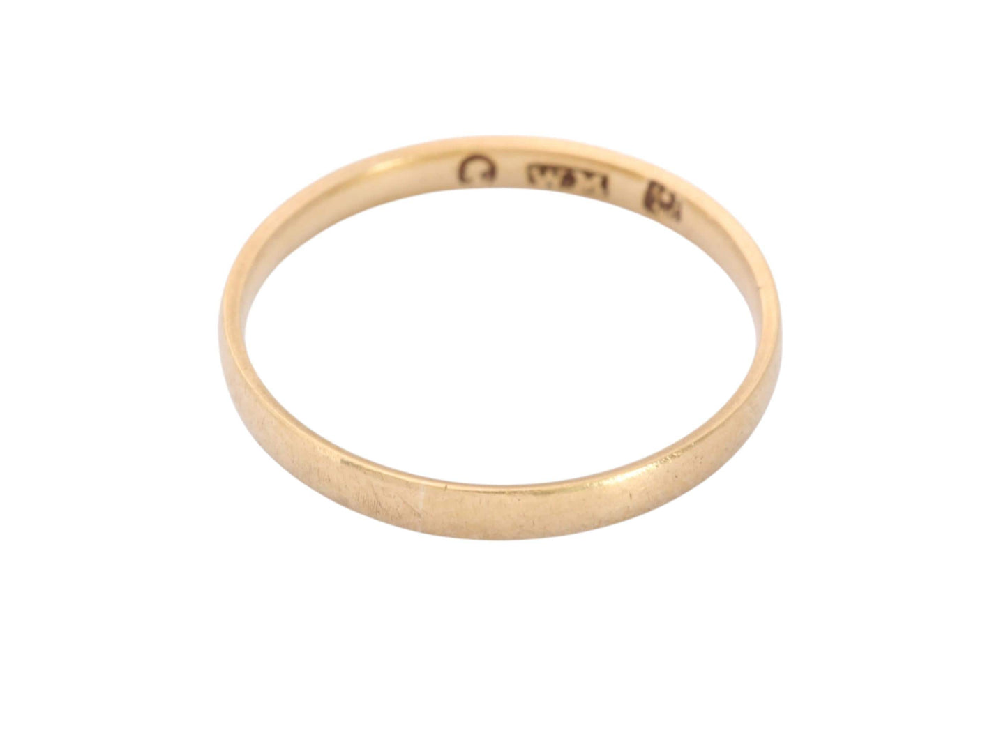 Antique 22ct Gold Wedding Band | Glasgow Scottish Provincial | Victoria Duty Mark