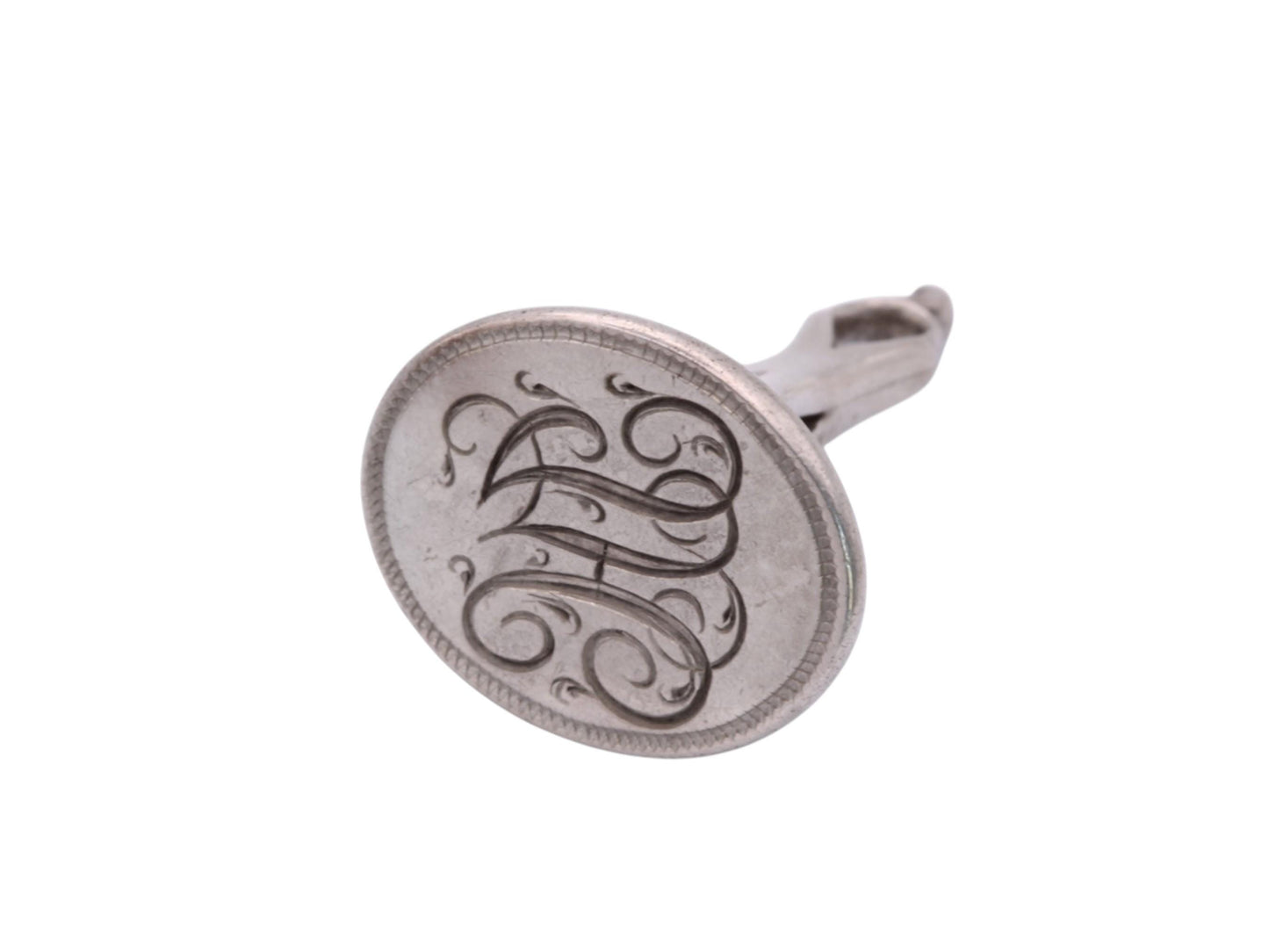 Georgian Sterling Silver Fob Seal | Intaglio Seal | Antique Watch Fob