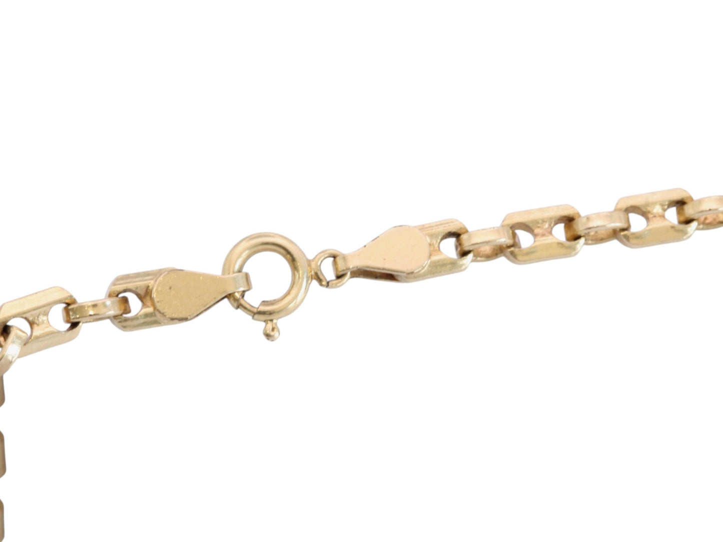 Vintage French 14ct Gold Plated Mariner Link Necklace | Anchor Link Necklace | c.1970