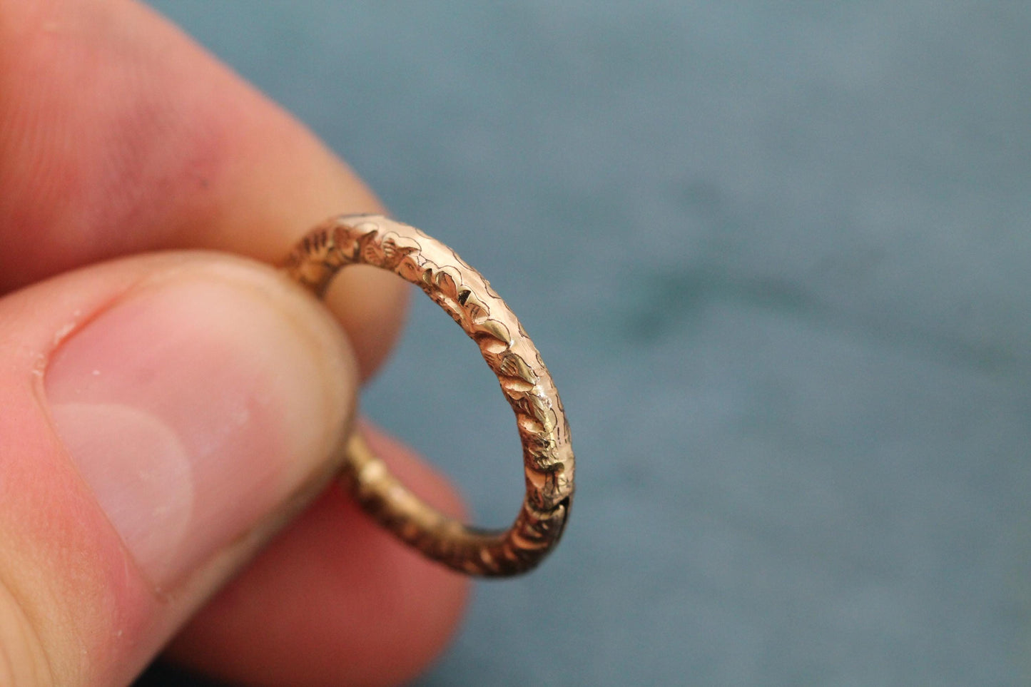 Antique Victorian Rolled Gold Split Ring Clasp | Chased Pendant Connector