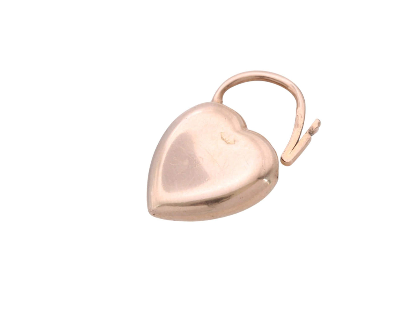 Antique Victorian 15ct Gold Heart Padlock Clasp | c.1890