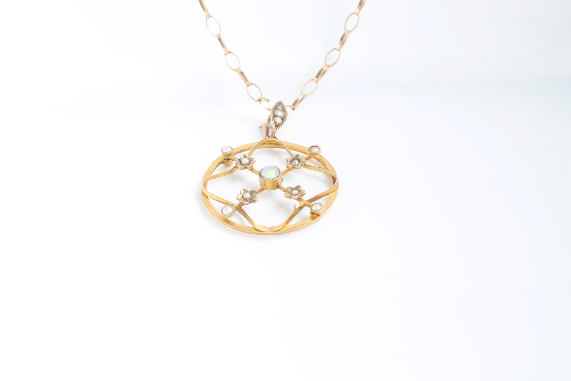 antique-edwardian-9ct-gold-opal-necklace