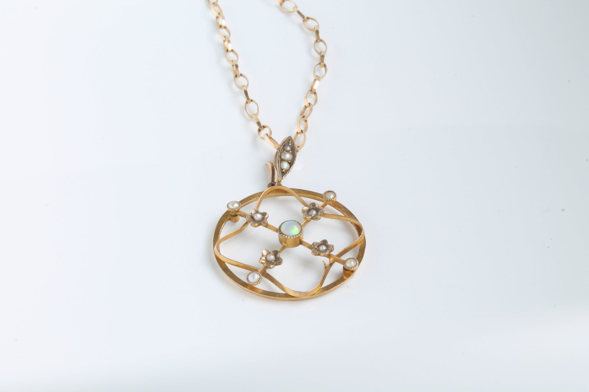 antique-edwardian-9ct-gold-opal-necklace