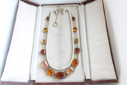 art-deco-gold-amber-citrine-paste-necklace