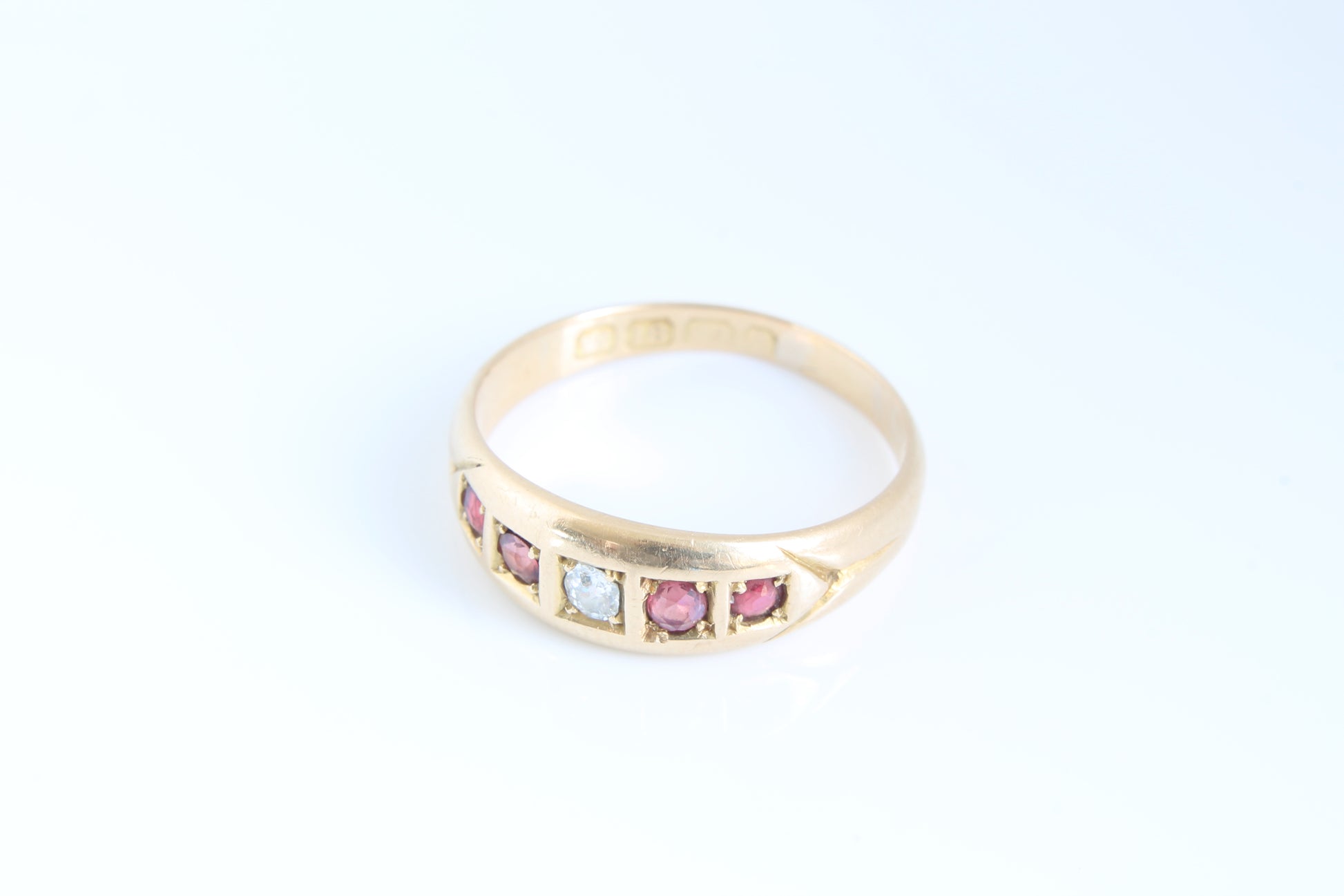 edwardian-18ct-gold-diamond-and-ruby-ring