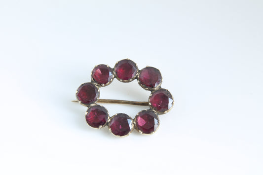 georgian-9ct-gold-and-garnet-brooch