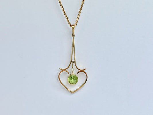 edwardian-15ct-gold-peridot-and-pearl-necklace