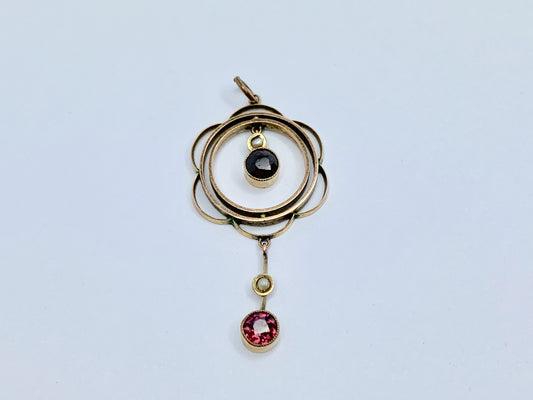 edwardian-pearl-garnet-pendant