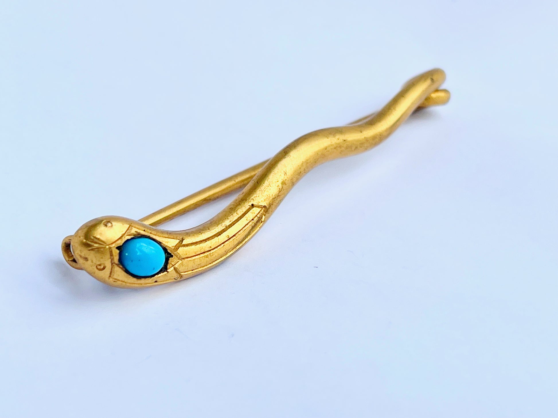 victorian-turquoise-snake-brooch