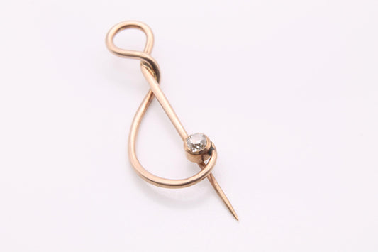 Murrle Bennett 9ct Gold & Diamond Victorian Pin/Brooch