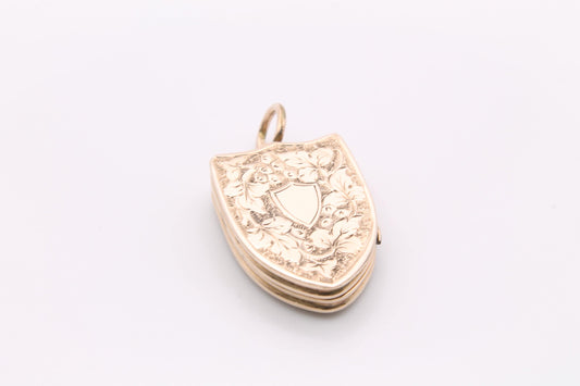 antique-victorian-9ct-gold-and-carnelian-shield-shaped-locket