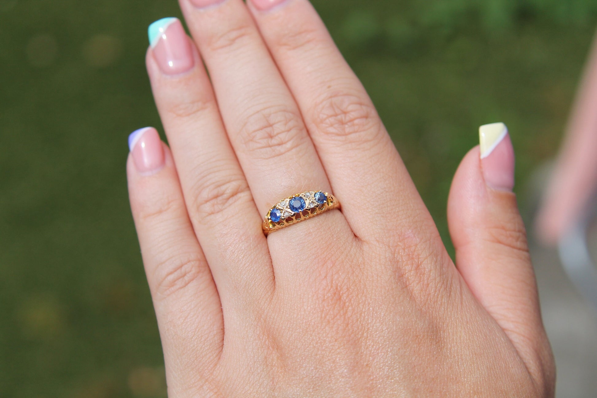 antique-edwardian-18ct-gold-diamond-and-sapphire-ring