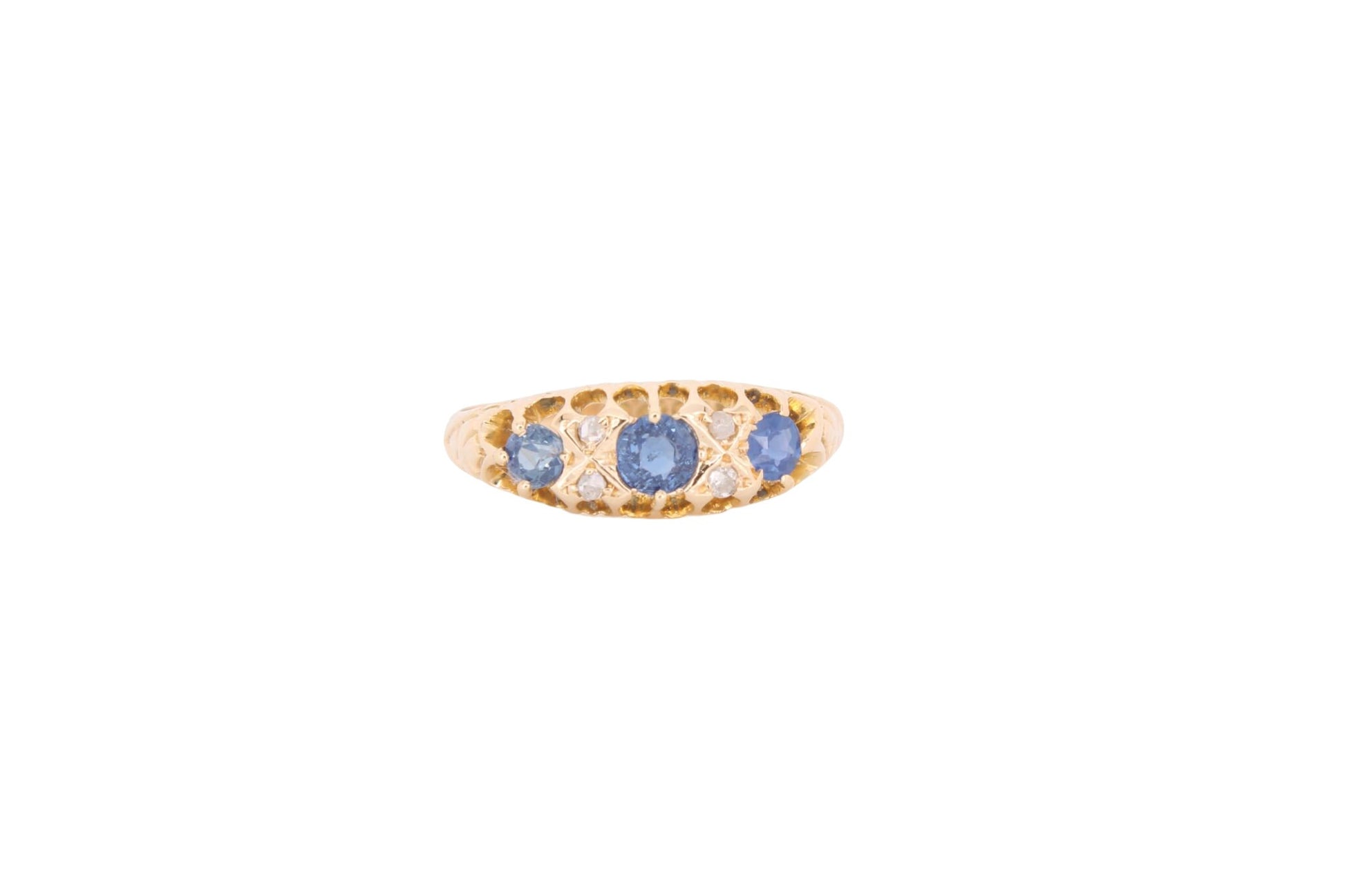 antique-edwardian-18ct-gold-diamond-and-sapphire-ring