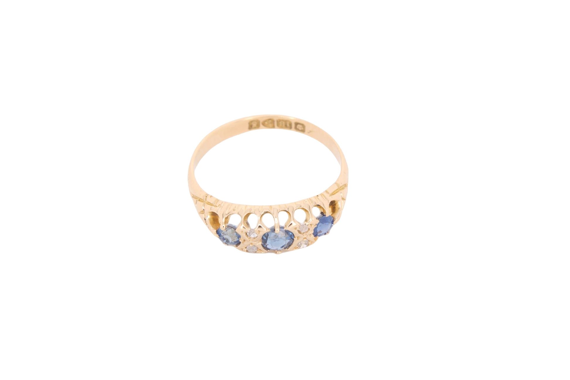 antique-edwardian-18ct-gold-diamond-and-sapphire-ring