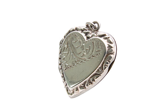 Art Deco Silver Back & Front Locket