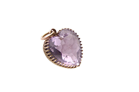 antique-victorian-9ct-gold-amethyst-heart-pendant