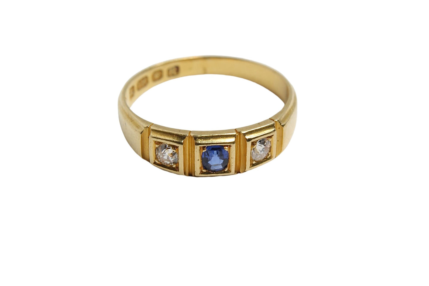 antique-victorian-18ct-gold-diamond-sapphire-gypsy-ring-1892