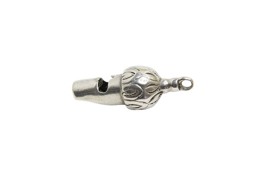 Antique Victorian Silver Acorn Whistle Charm