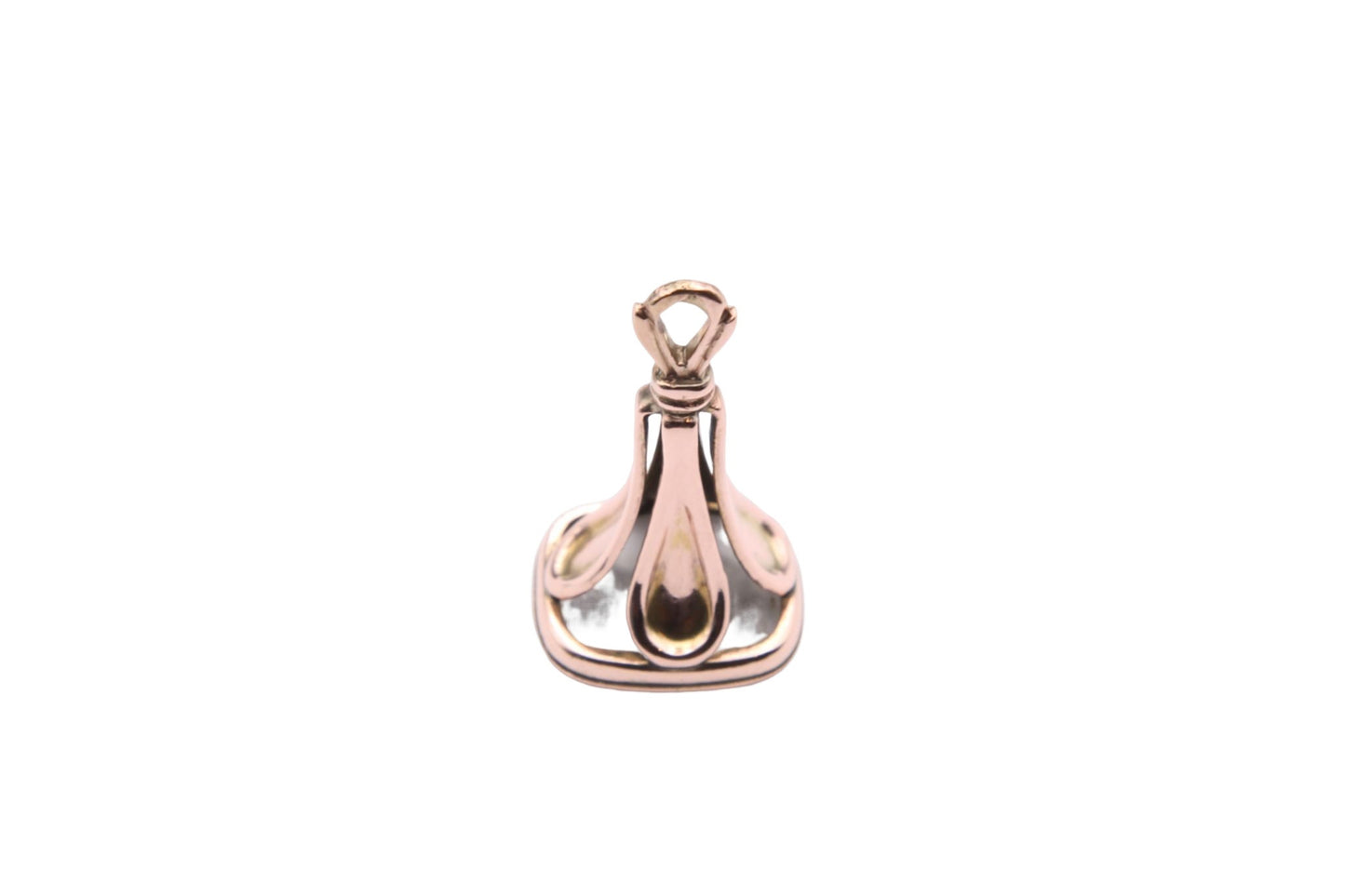 antique-9ct-rose-gold-chalcedony-intaglio-crest-pendant
