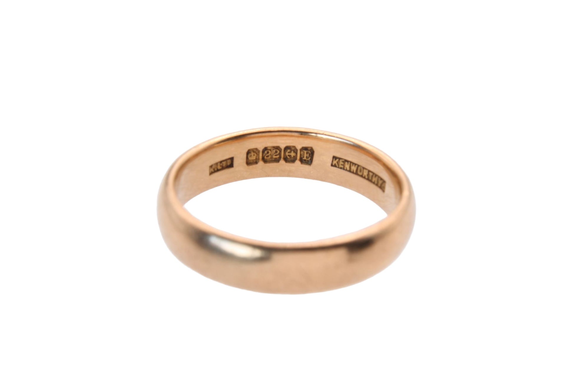 antique-22ct-rose-gold-d-shape-wedding-band-ring-4-5mm-6-1g
