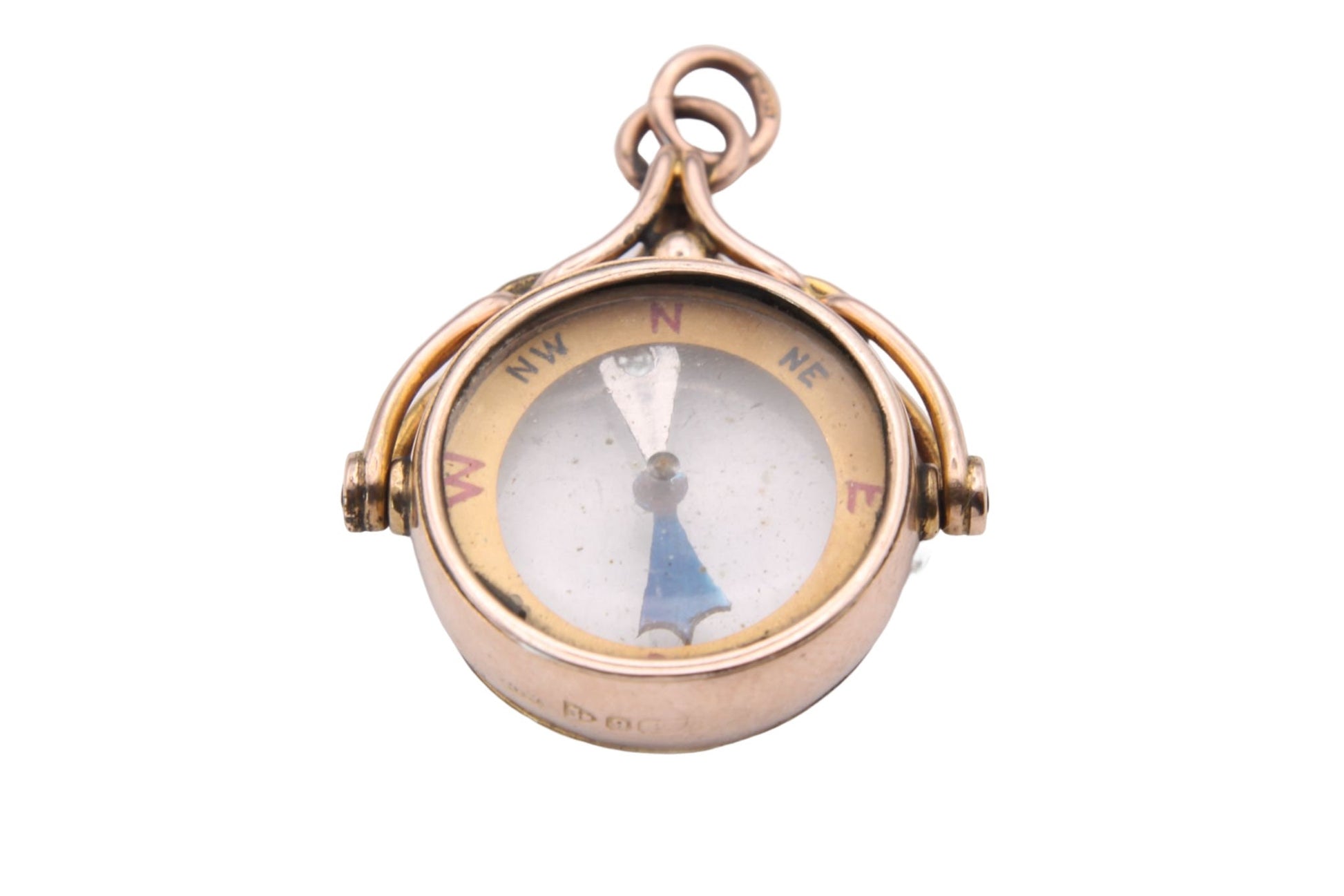 antique-edwardian-9ct-rose-gold-compass-fob-pendant
