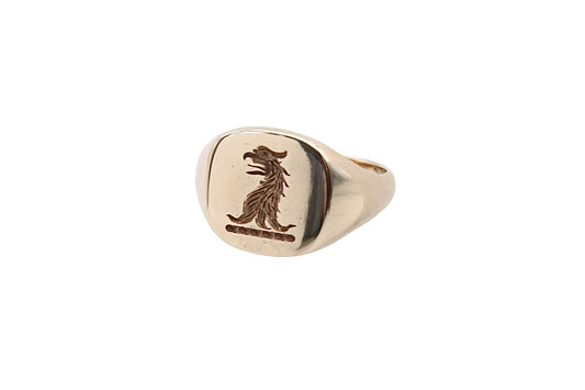 vintage-9ct-yellow-gold-intaglio-signet-ring-griffin-crest