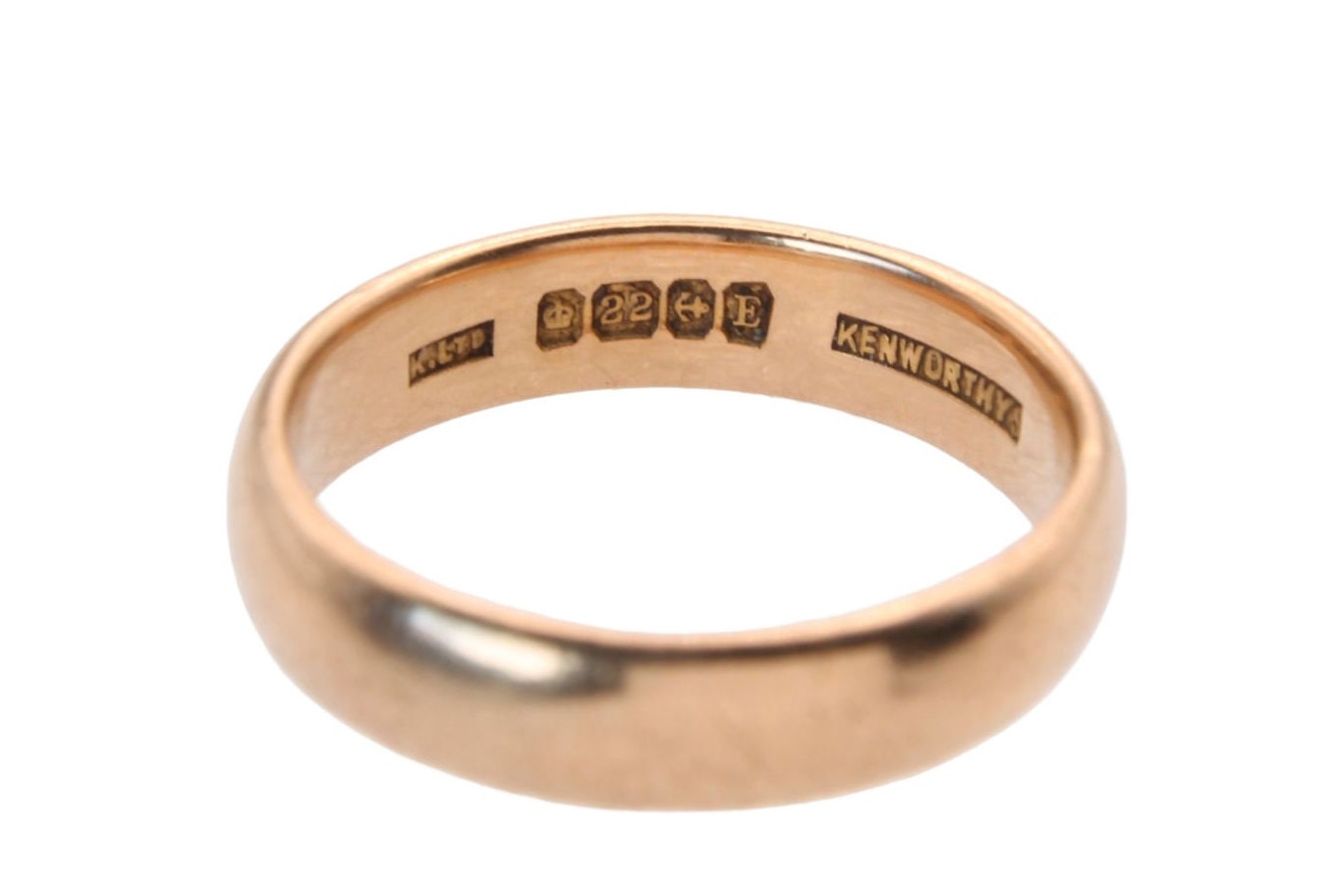antique-22ct-rose-gold-d-shape-wedding-band-ring-4-5mm-6-1g