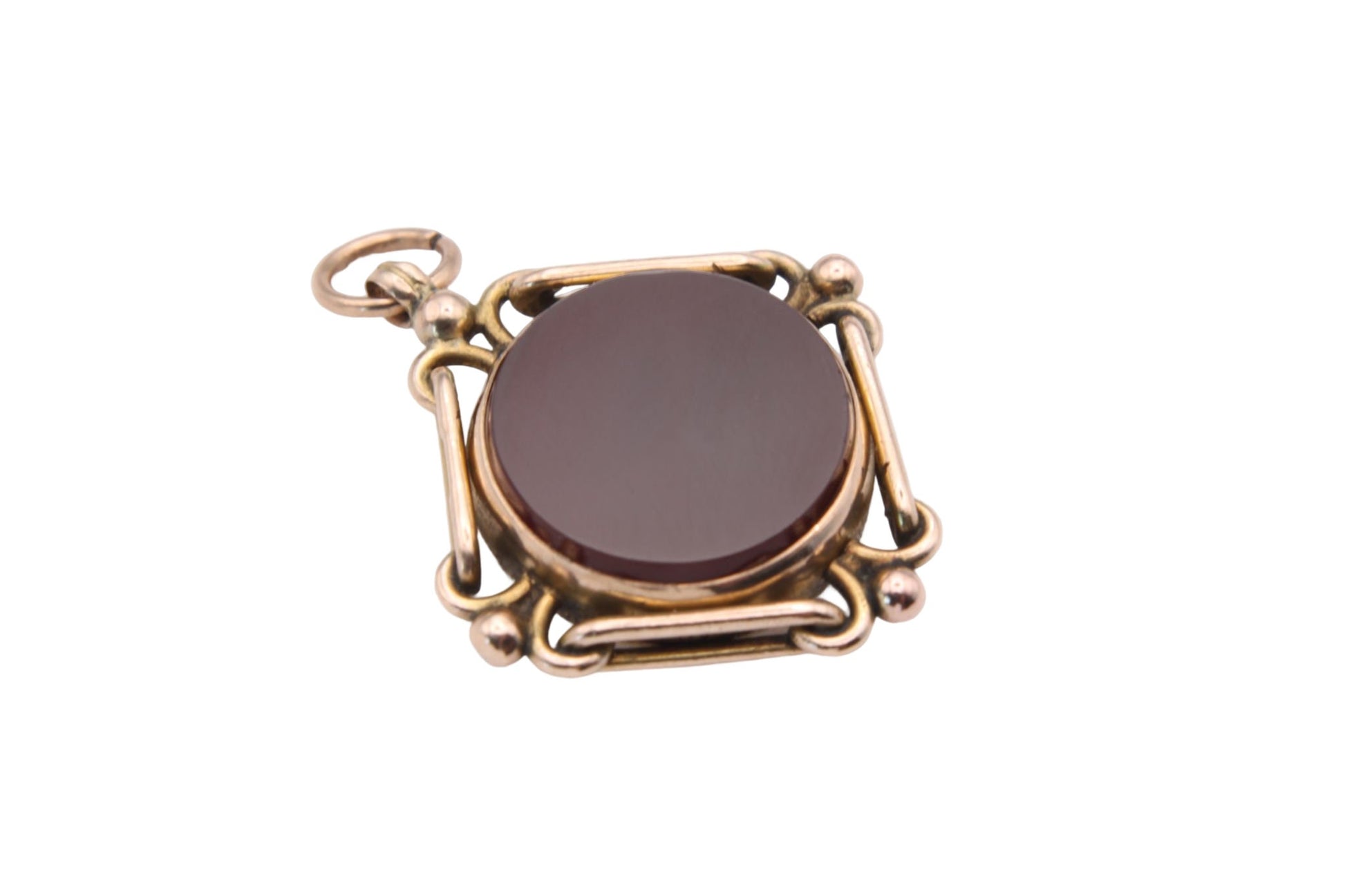 antique-9ct-rose-gold-compass-carnelian-pendant-fob-1903
