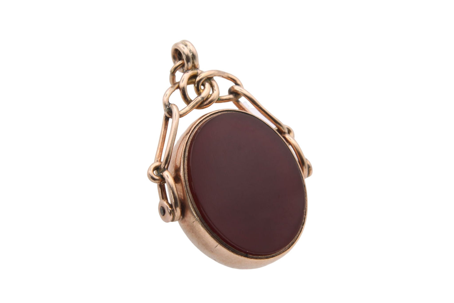 edwardian-9ct-gold-bloodstone-carnelian-swivel-pendant