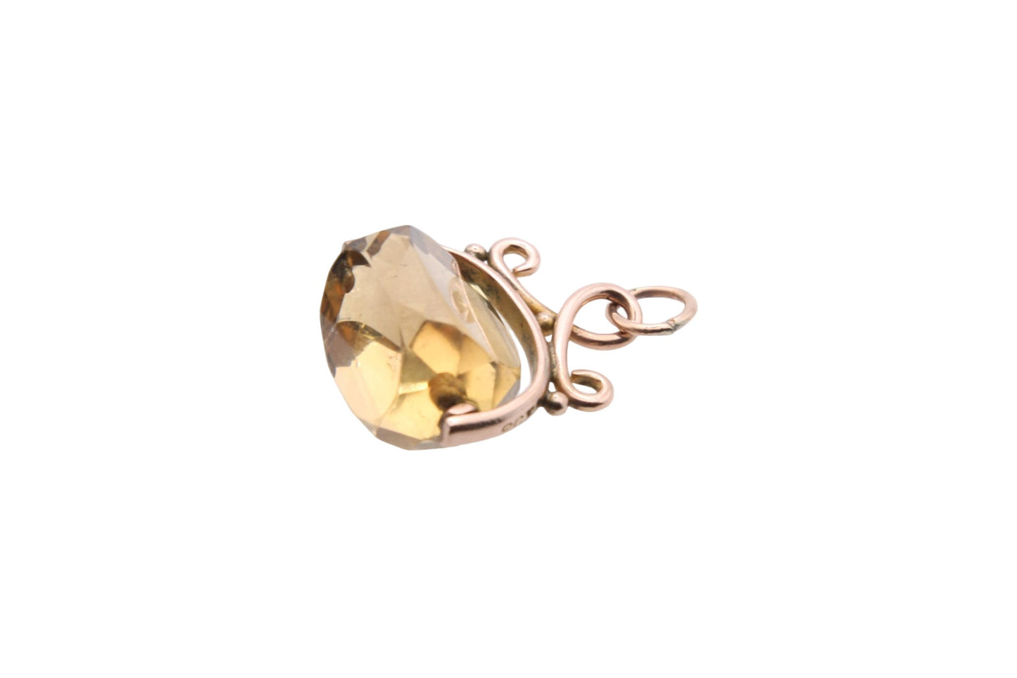 antique-victorian-9ct-gold-citrine-spinner-pendant-fob