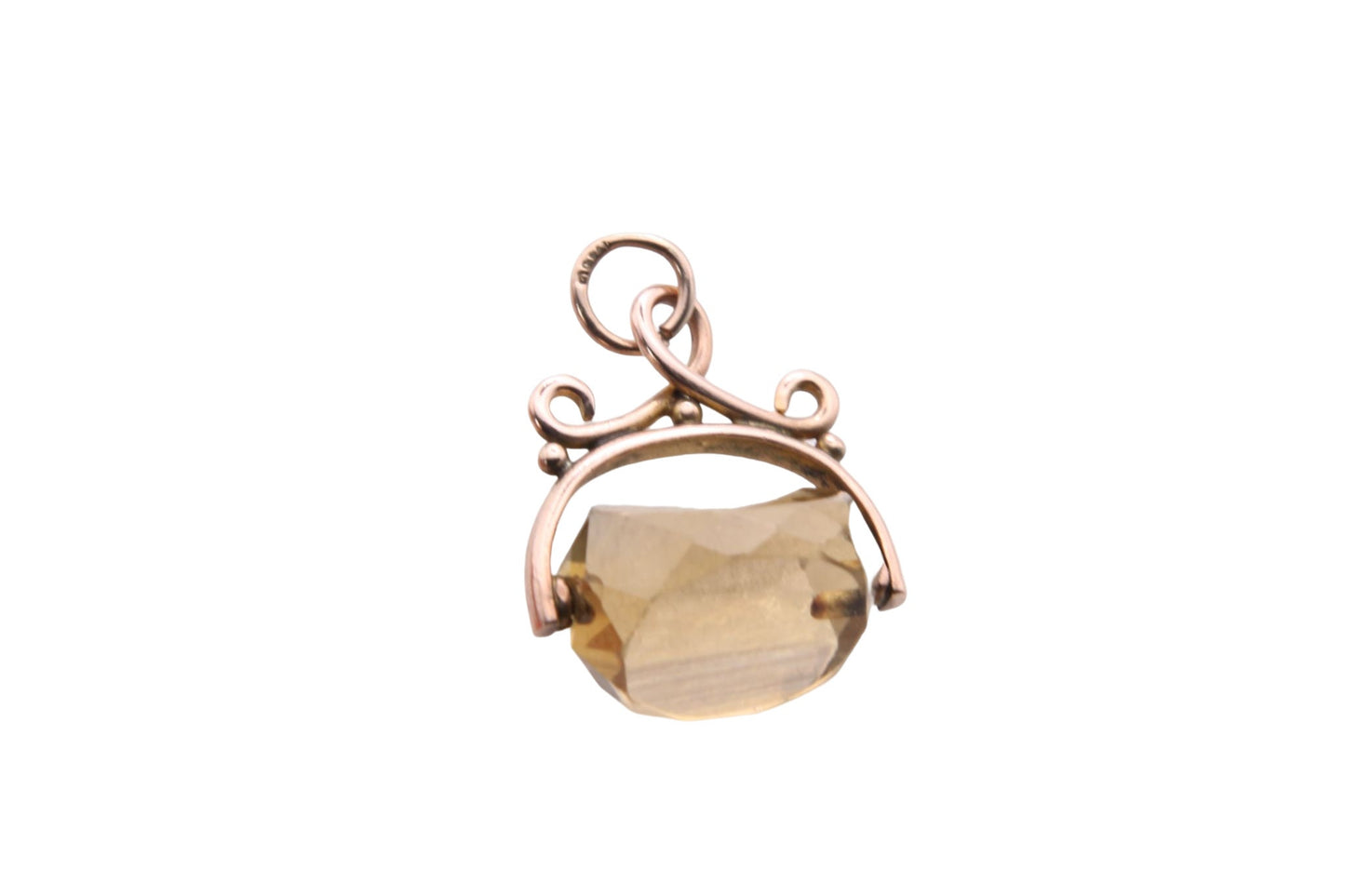 antique-victorian-9ct-gold-citrine-spinner-pendant-fob