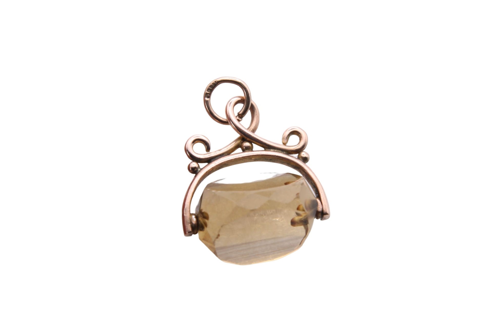 antique-victorian-9ct-gold-citrine-spinner-pendant-fob