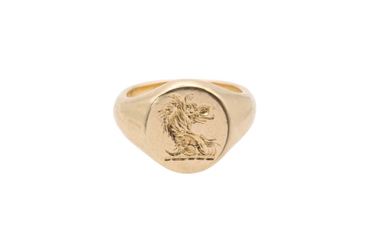 18ct-yellow-gold-signet-ring-lions-head-crest-13g