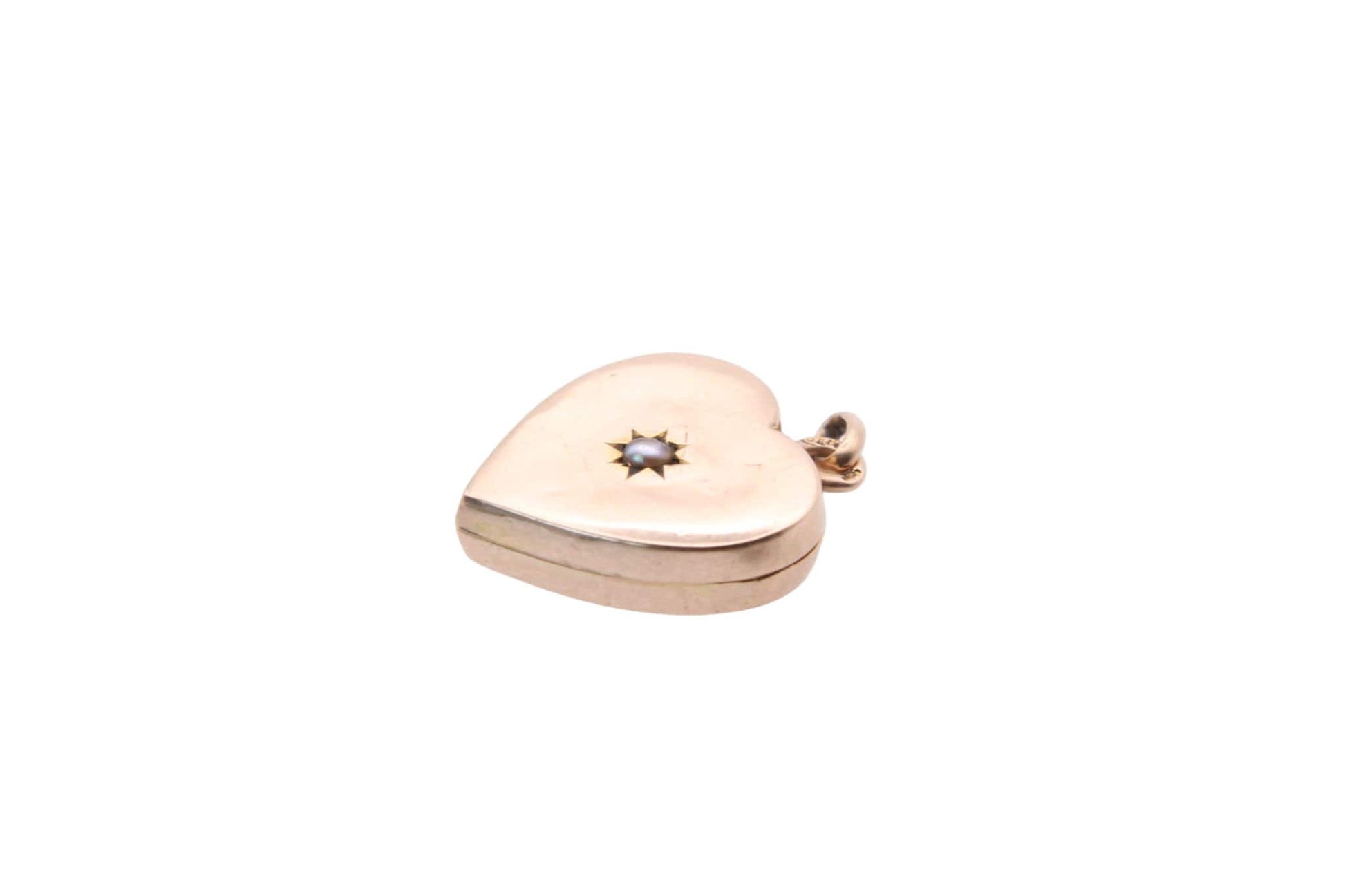 Antique-9ct-Gold-Pearl-Heart-Locket