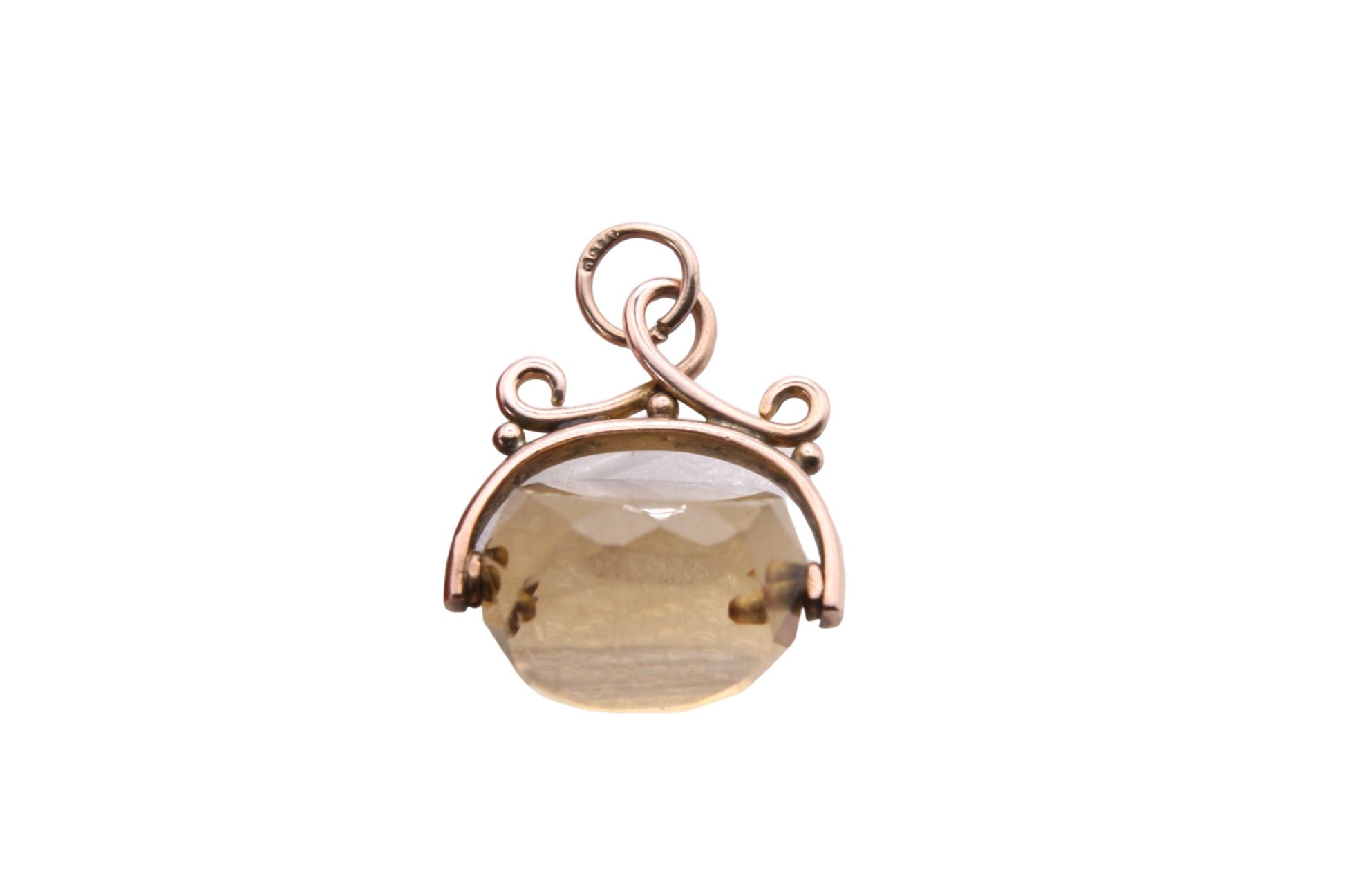 antique-victorian-9ct-gold-citrine-spinner-pendant-fob