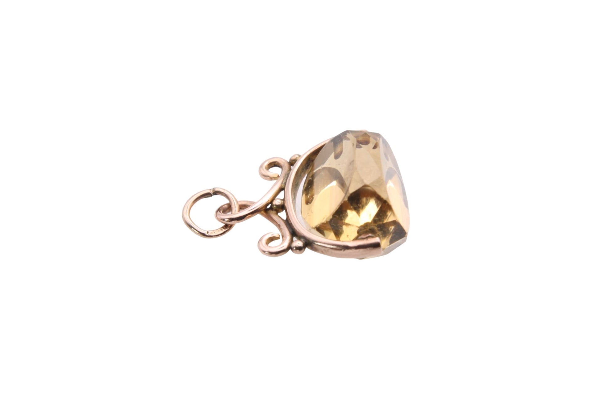 antique-victorian-9ct-gold-citrine-spinner-pendant-fob