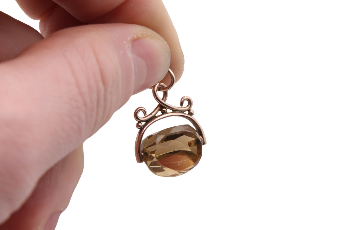 antique-victorian-9ct-gold-citrine-spinner-pendant-fob