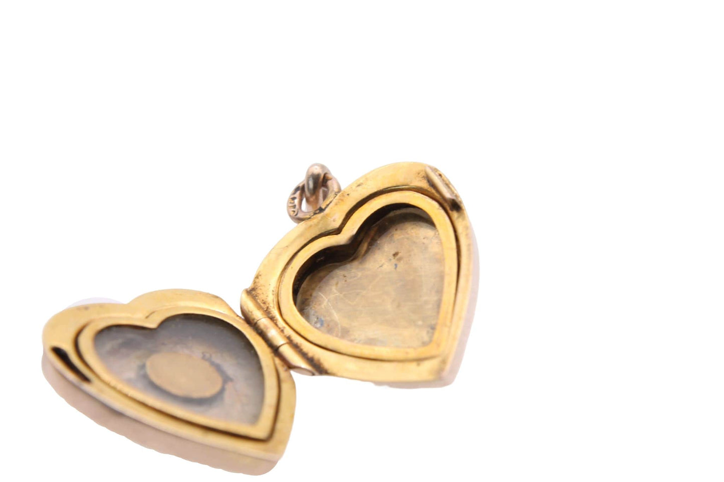Antique 9ct Gold Pearl Heart Locket