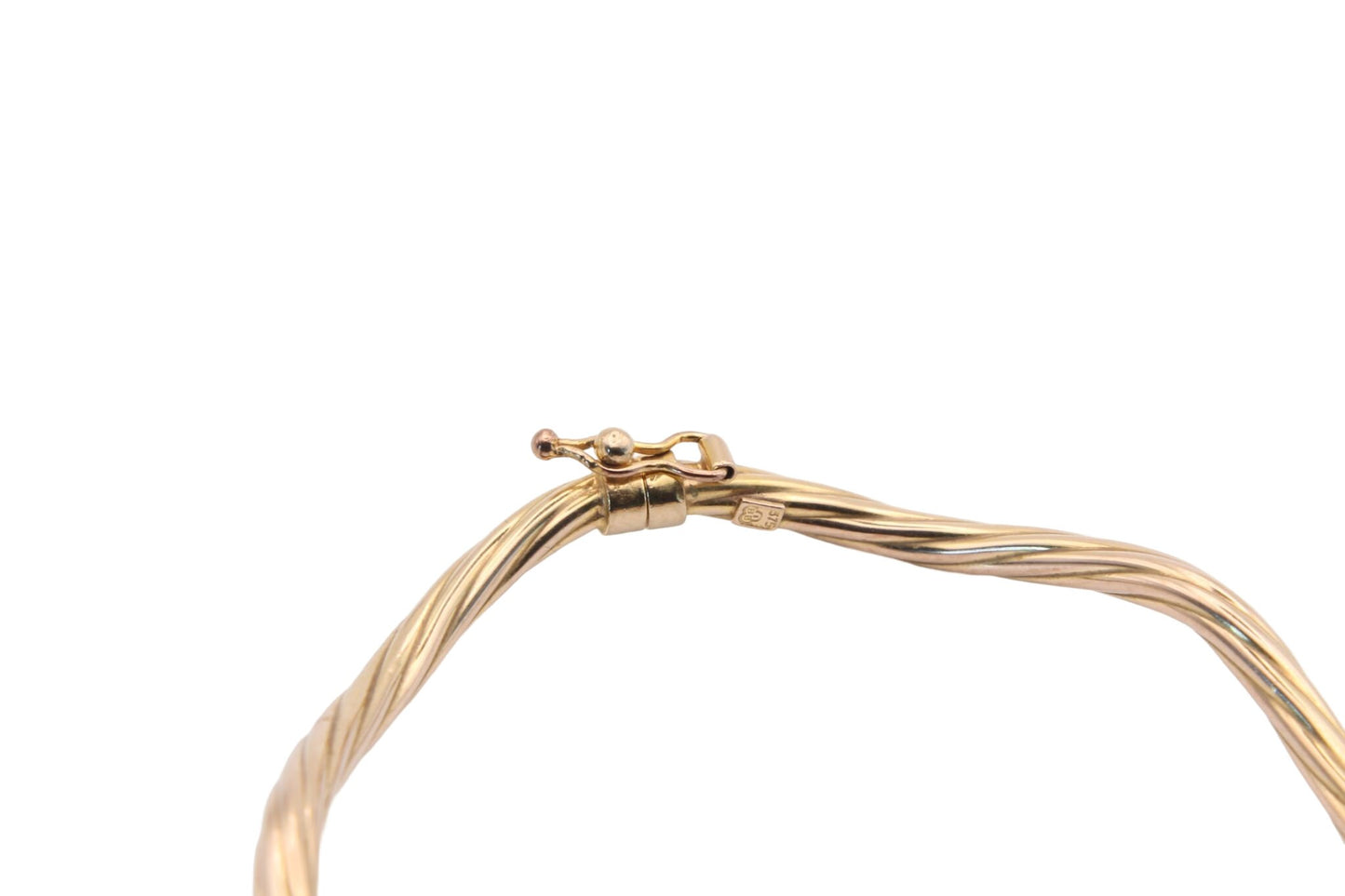 Vintage 9ct Gold Hollow Bangle