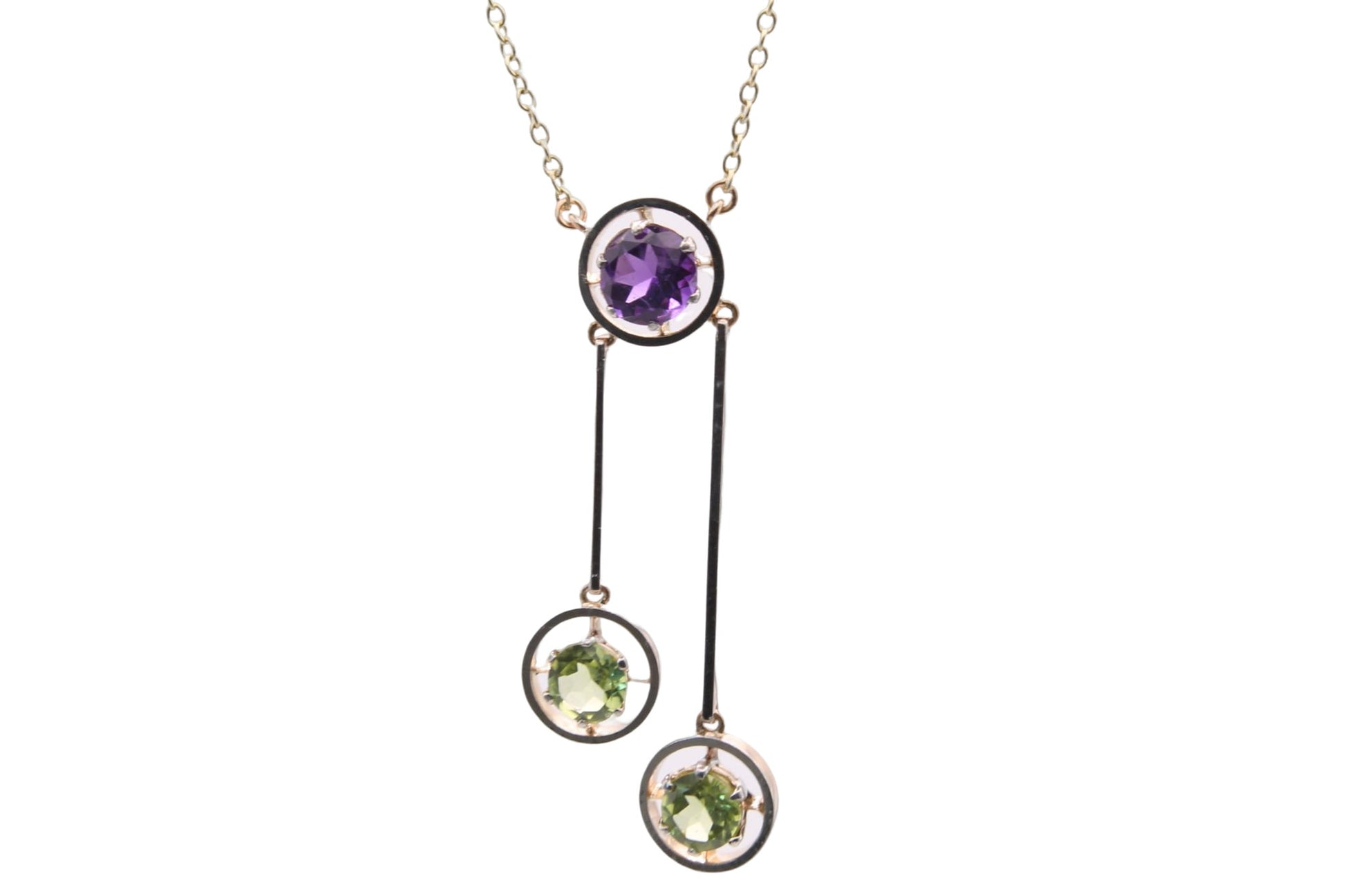 antique-edwardian-15ct-gold-amethyst-peridot-negligee-necklace