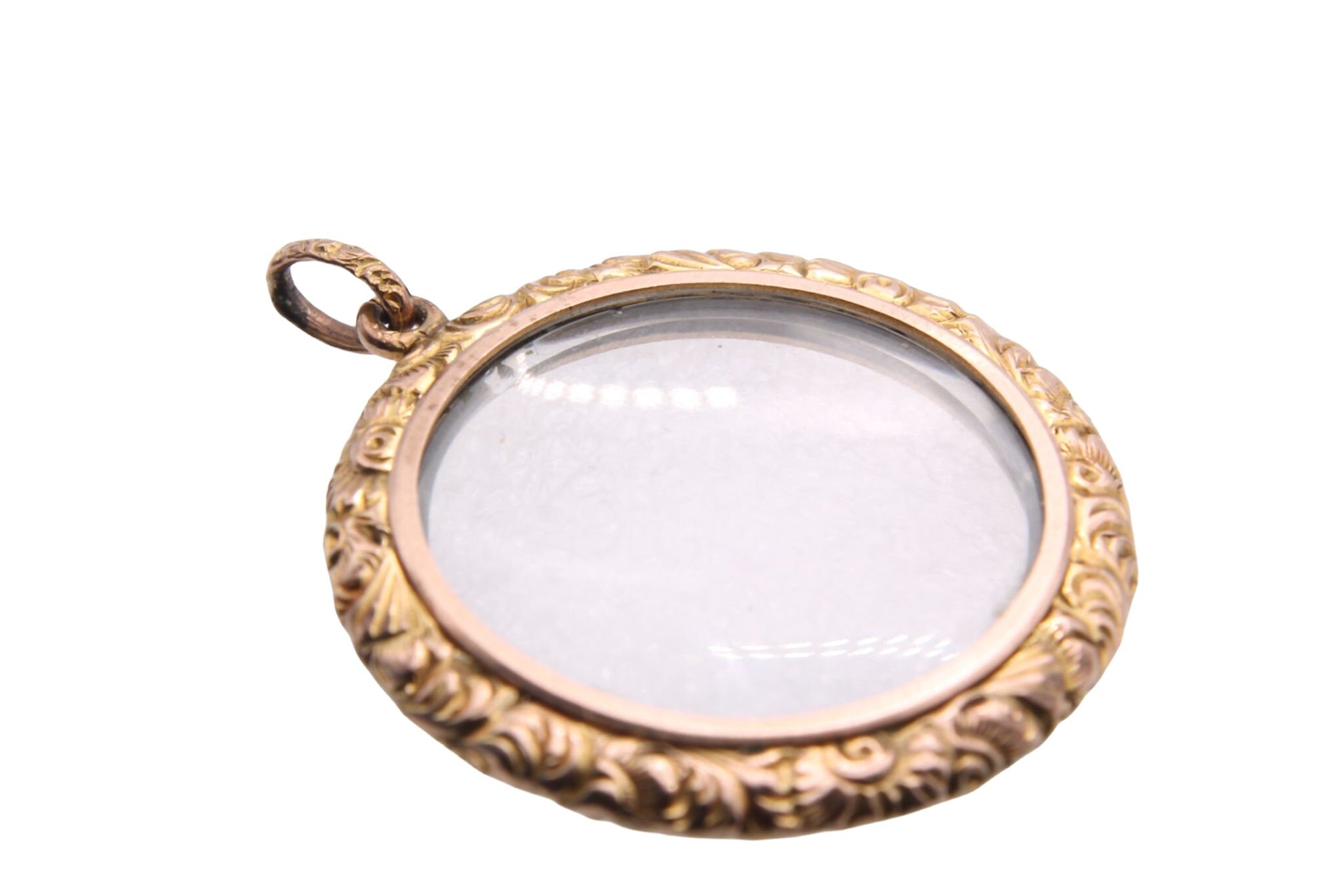 large-antique-chased-9ct-gold-glass-pendant-locket