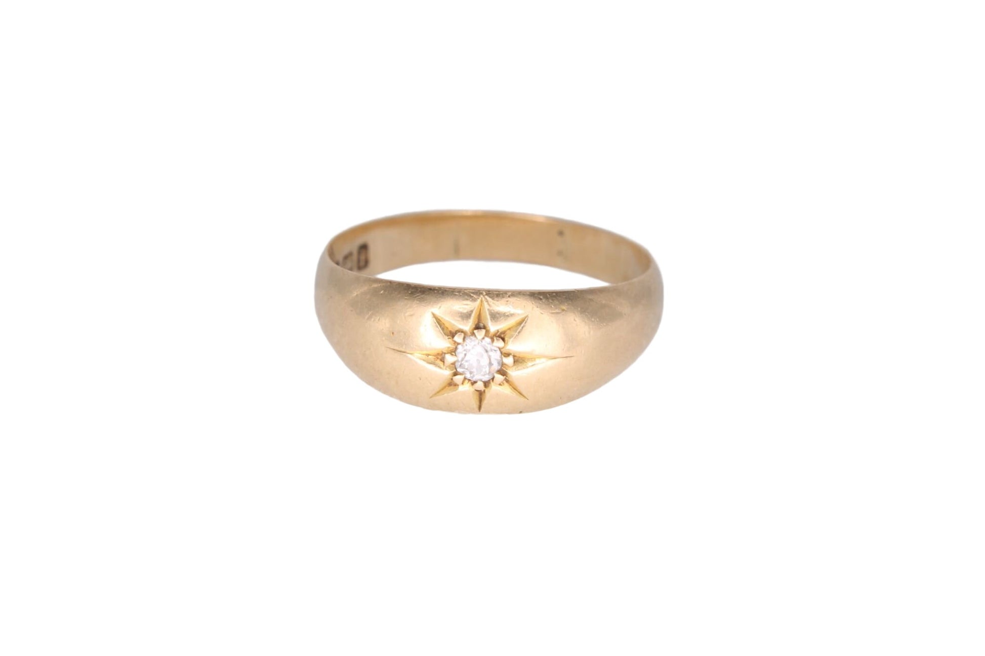 Antique-Edwardian-18ct-Gold-&-Diamond-Gypsy-Ring---1908